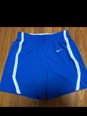 Nike Women's Royal Blue Athletic Shorts with White Accents